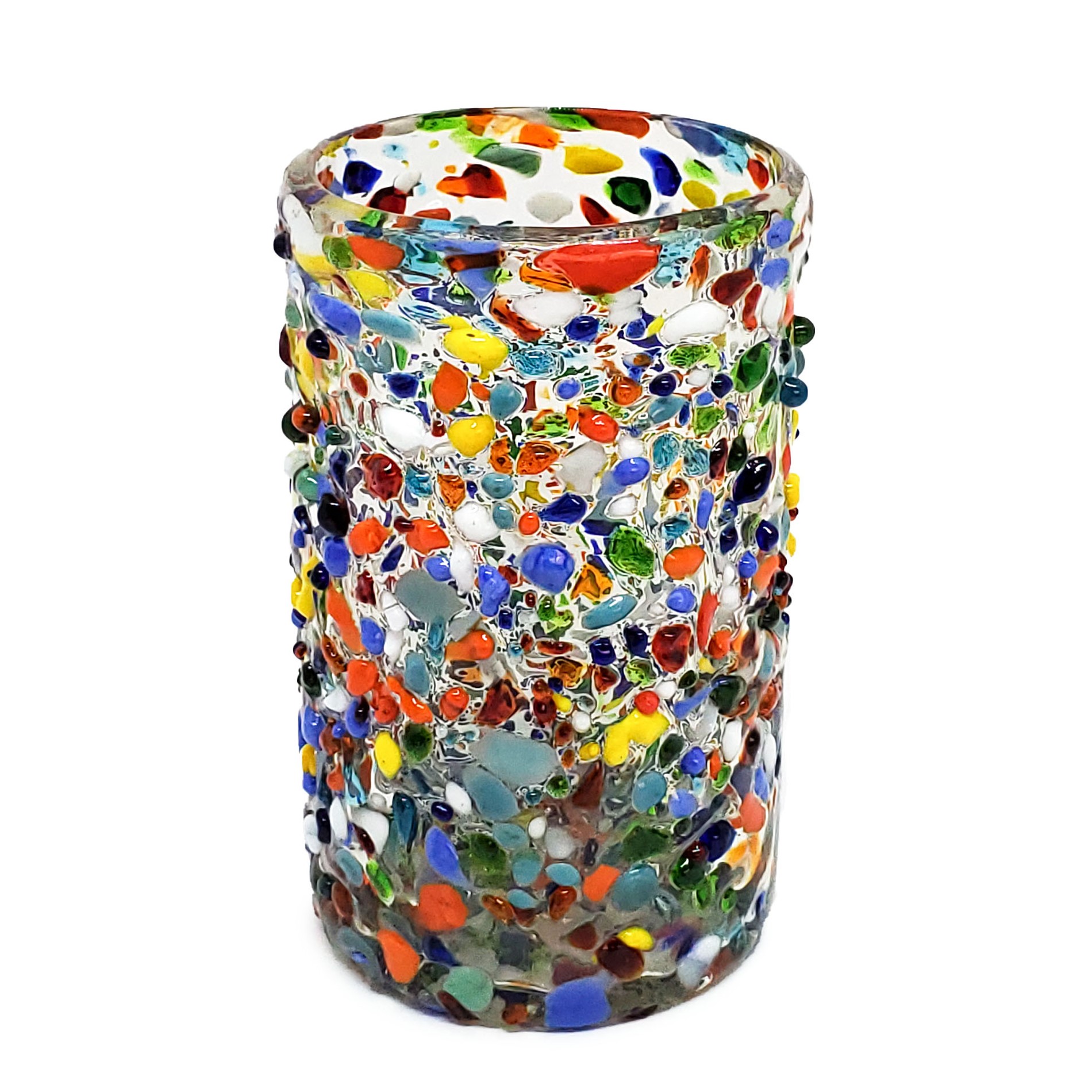 VIDRIO SOPLADO / vasos grandes 'Confeti granizado'